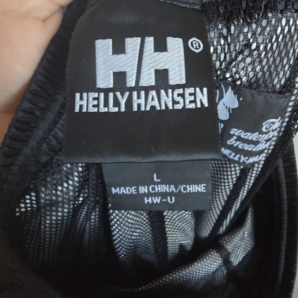 Helly Hansen Black Workwear Unisex Helly Tech Waterproof Nylon Pants SZ Large - Picture 10 of 13